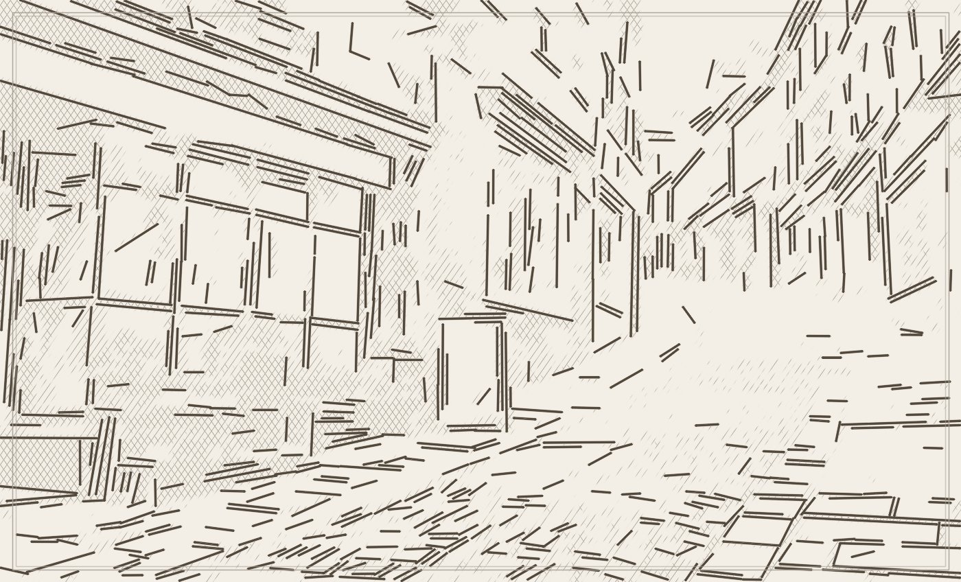 Drawing of Catherine Hill, Frome